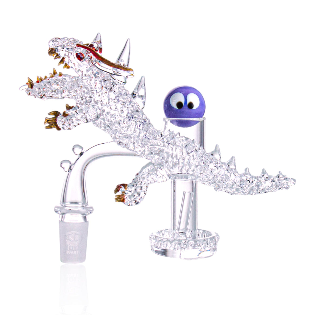 Terp Pillar and Terp Ball with IC Quartz LUMINOUS H Quartz Banger