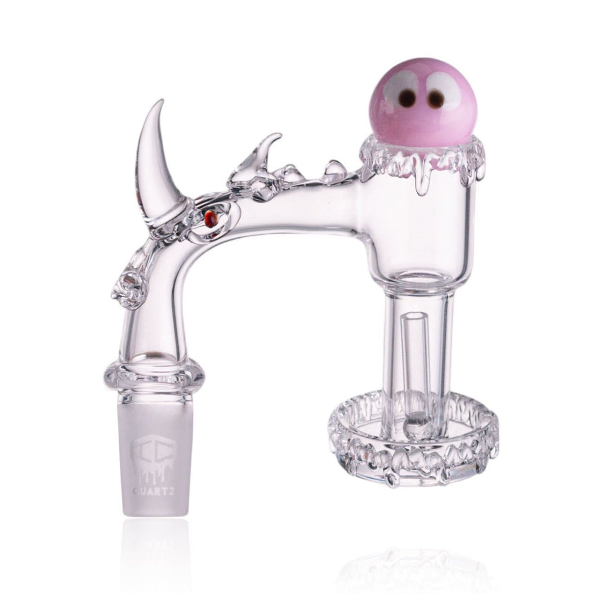 Terp pillar and terp ball set with LUMINOUS G banger for rotation