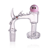 Terp pillar and terp ball set with LUMINOUS G banger for rotation