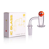 IC GLASS - HERRON | 14mm Male 90D Banger| Includes Carb Cap, Terp Balls & Sticker