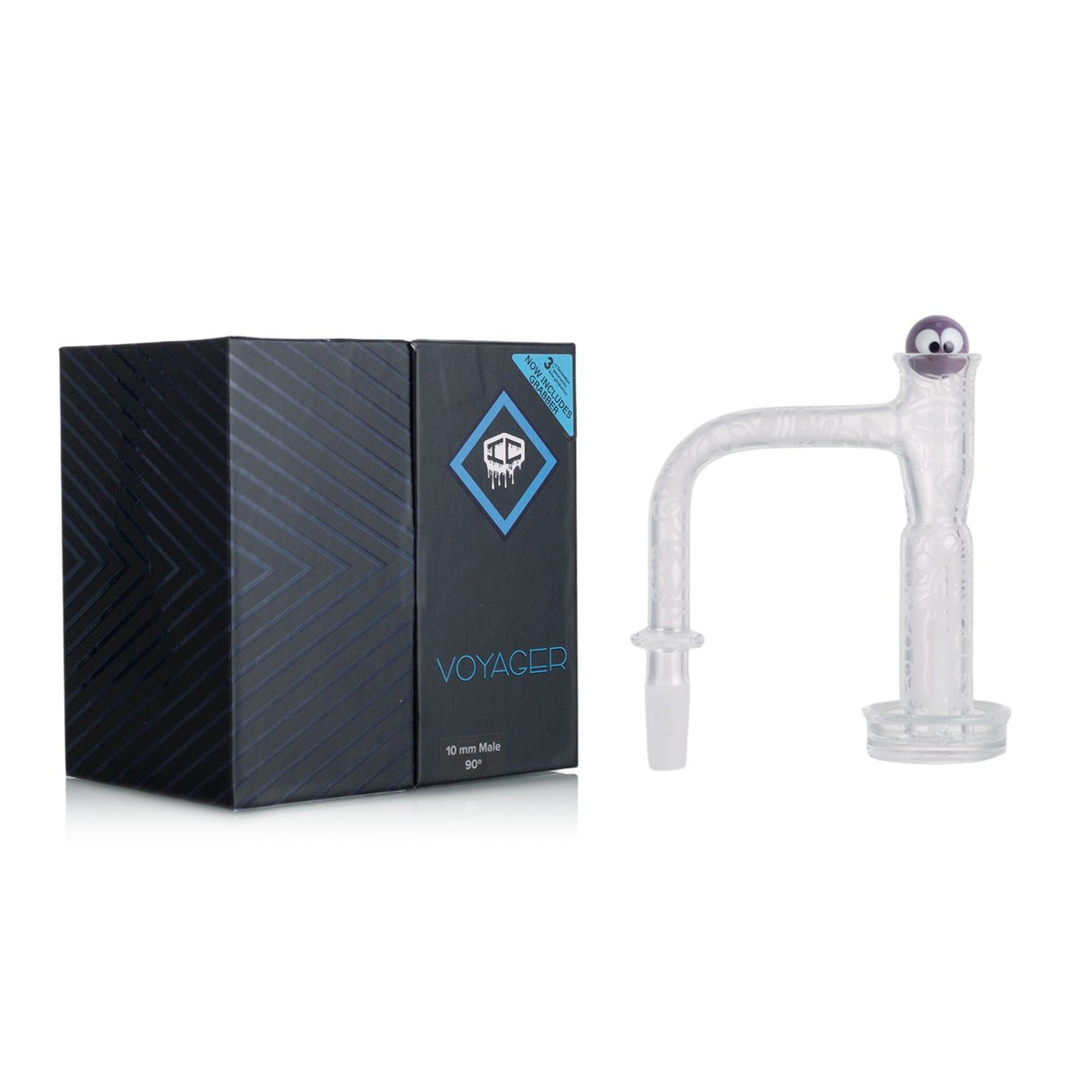 IC QUARTZ Voyager | ICQ1036-10M90D | 3rd Gen Banger Kit | with terp ball grabber | 5 colors