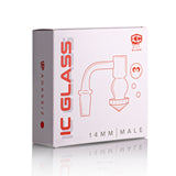 IC GLASS - AGASSIZ| 14mm Male 90D Banger| Includes Carb Cap, Terp Balls & Sticker