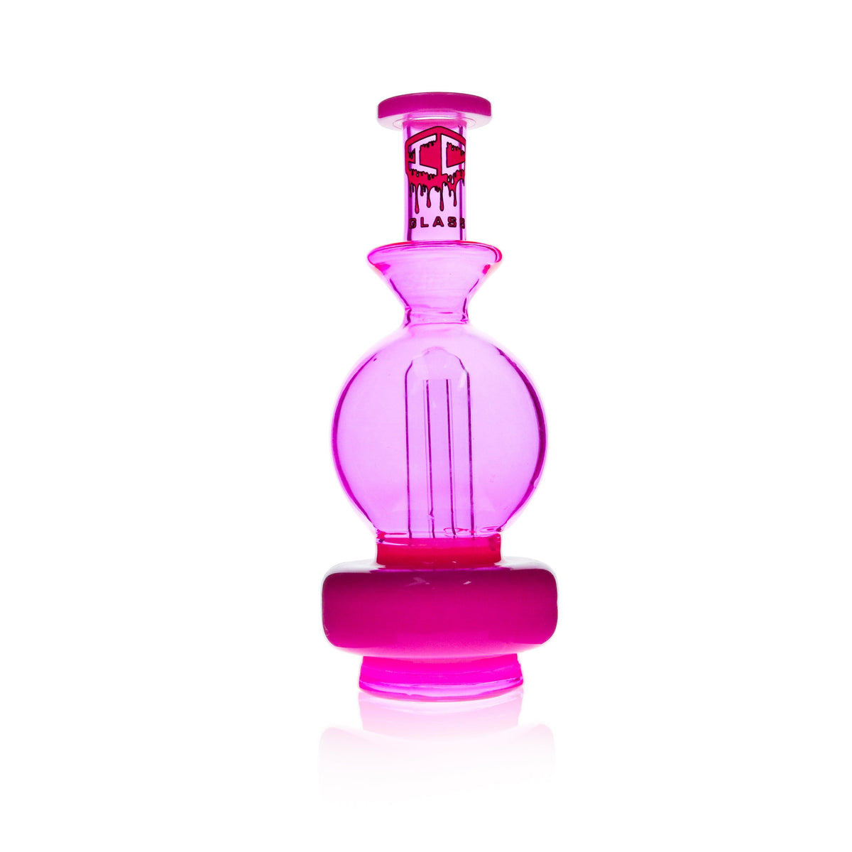 IC Glass - Puffco Peak/Peak Pro Glass Attachment | Neon Orb Rig | Circle Perc | Fits All Versions of Puffco