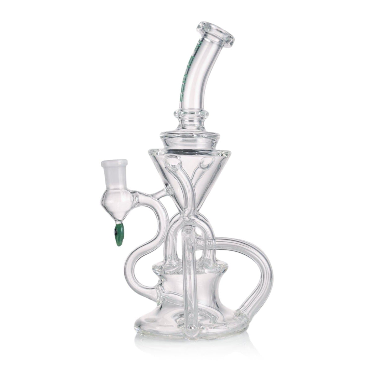 Splash-Free Glass Recycler with Perc