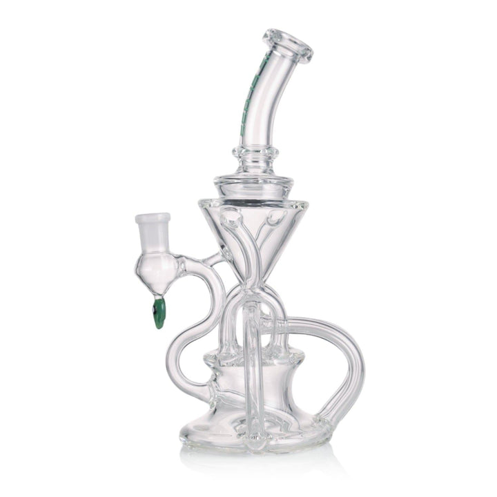 Splash-Free Glass Recycler with Perc
