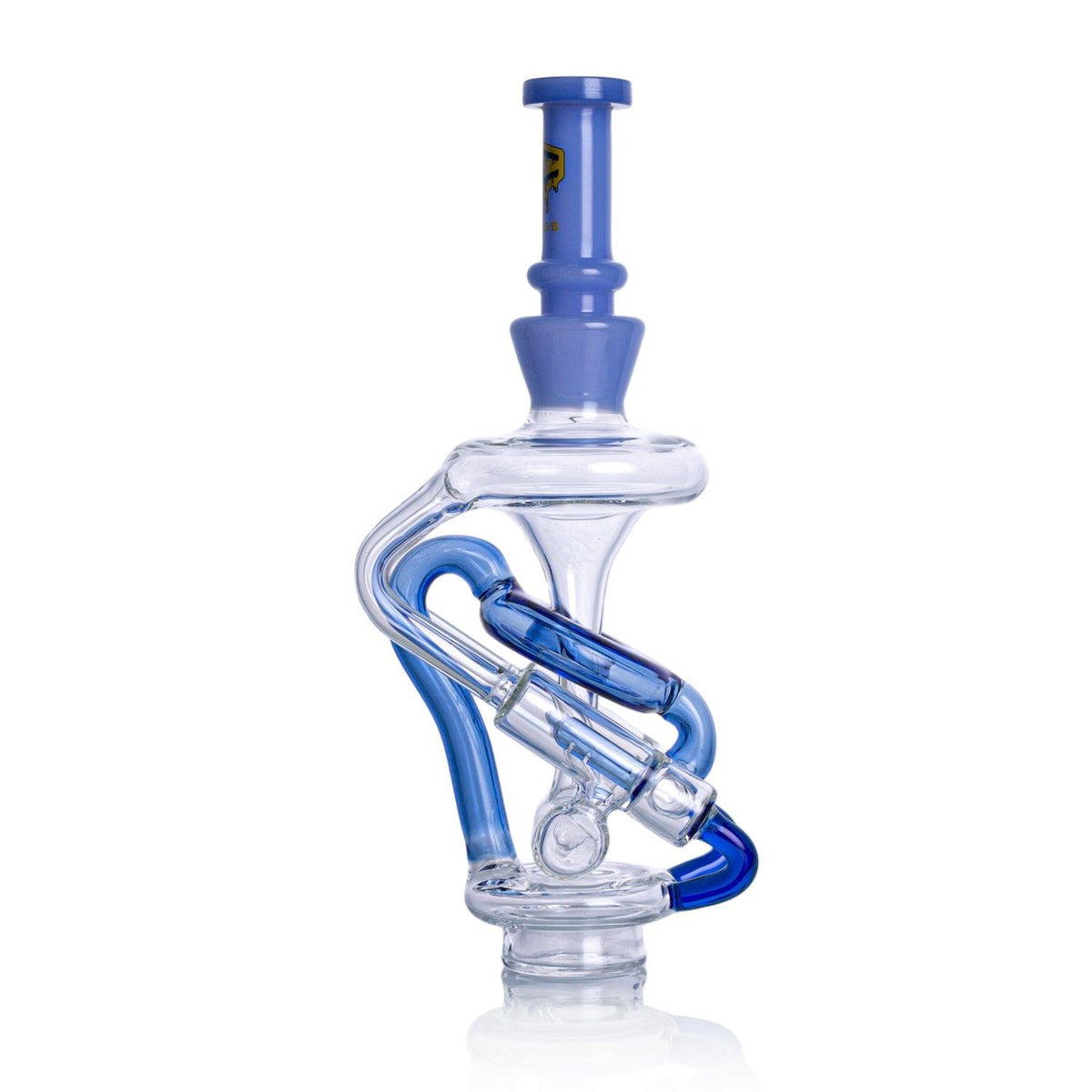 Multi-color lineup of IC Glass triple barrel recycler attachments