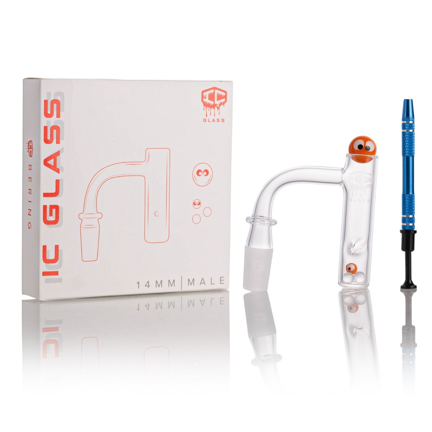 IC GLASS - BERING 14mm Male 90¬ | DOUBLE WELD | BEST QUALITY – IC