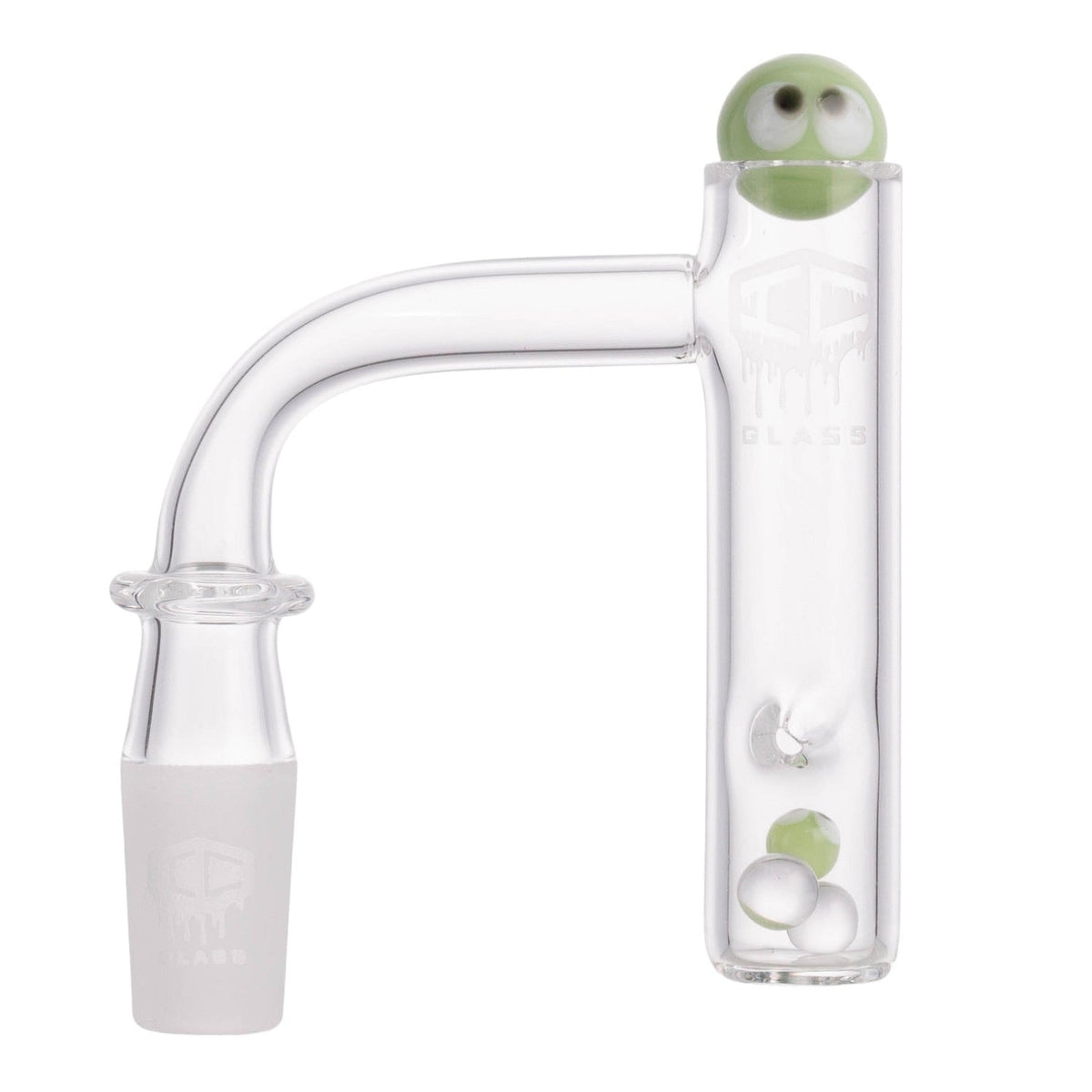 IC GLASS BERING 14mm male 90D double weld banger green