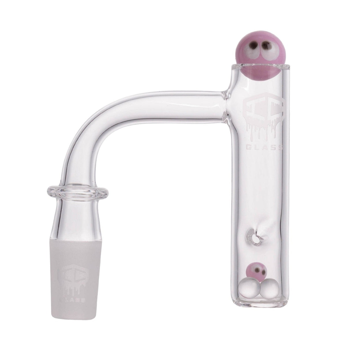 IC GLASS BERING 14mm male 90D double weld banger pink