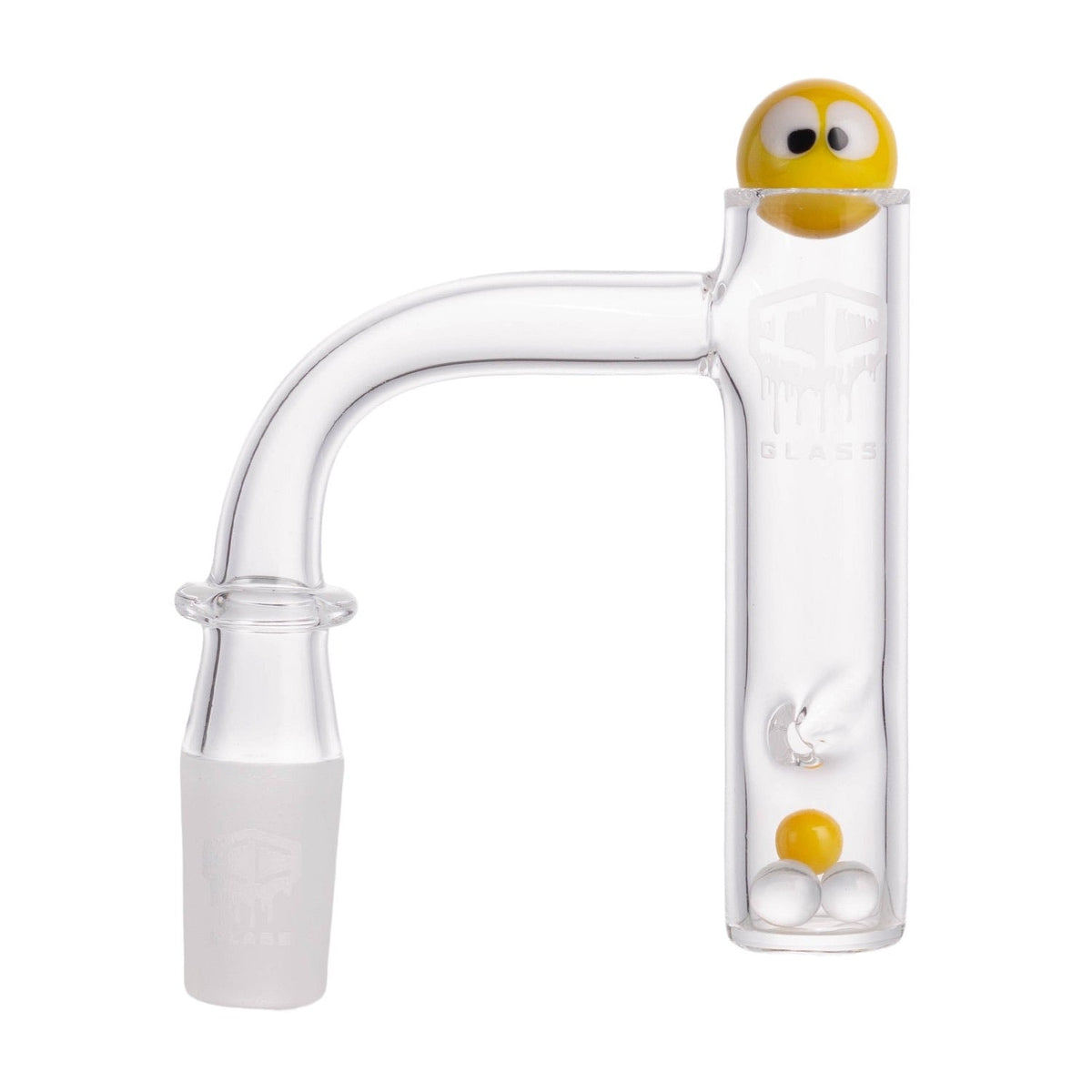IC GLASS BERING 14mm male 90D double weld banger yellow