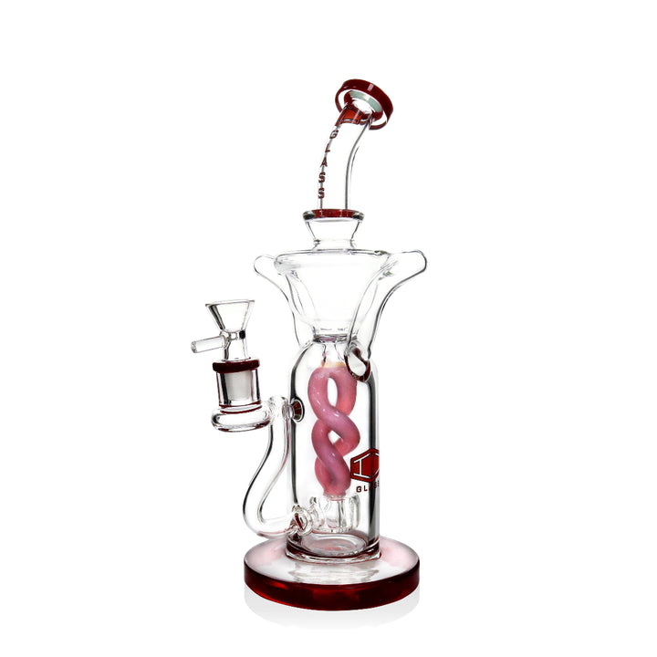 IC GLASS recycler bong with included 14mm bowl attachment