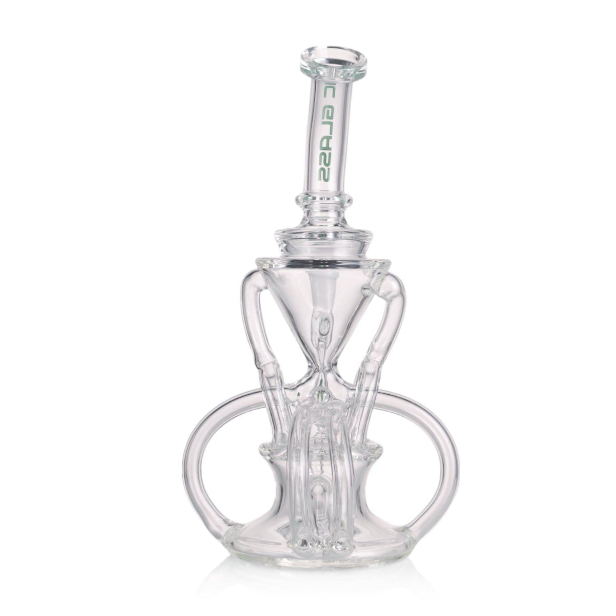 Dual Drain Recycler Bong IC Glass