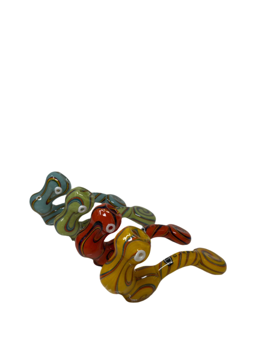 IC Glass Dual-Tone Sherlock Pipe - Available in 4 Colors