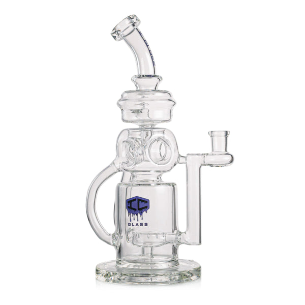 IC Glass premium recycler bong with fab egg perc