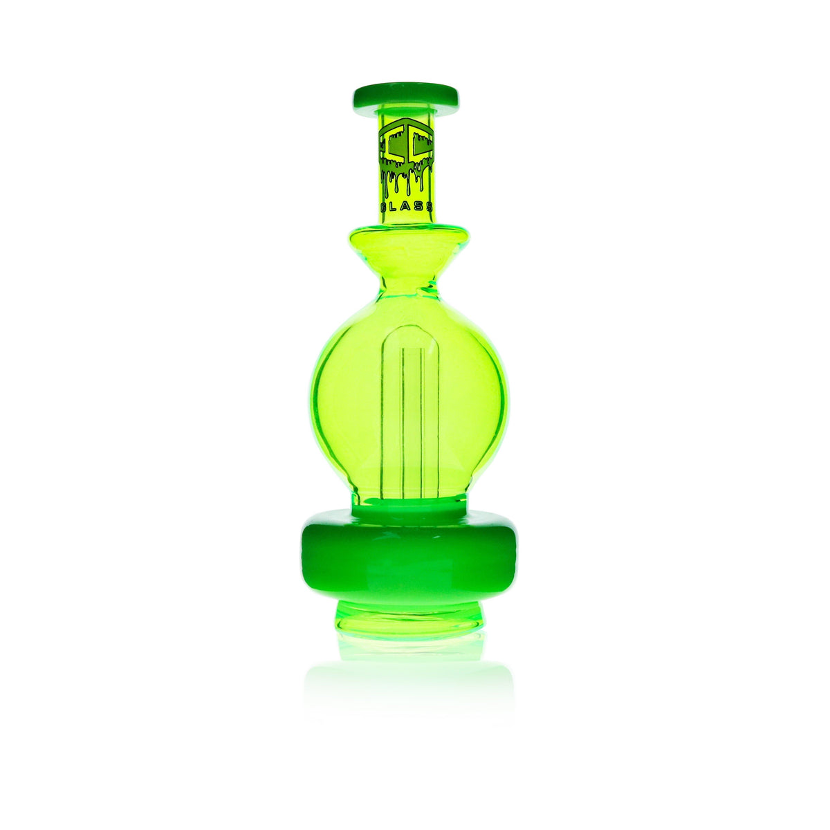 IC Glass - Puffco Peak/Peak Pro Glass Attachment | Neon Orb Rig | Circle Perc | Fits All Versions of Puffco