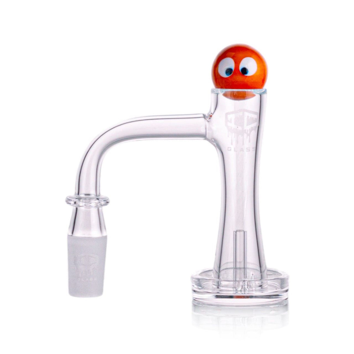 IC GLASS QUEETS quartz banger 14mm male top view of bucket