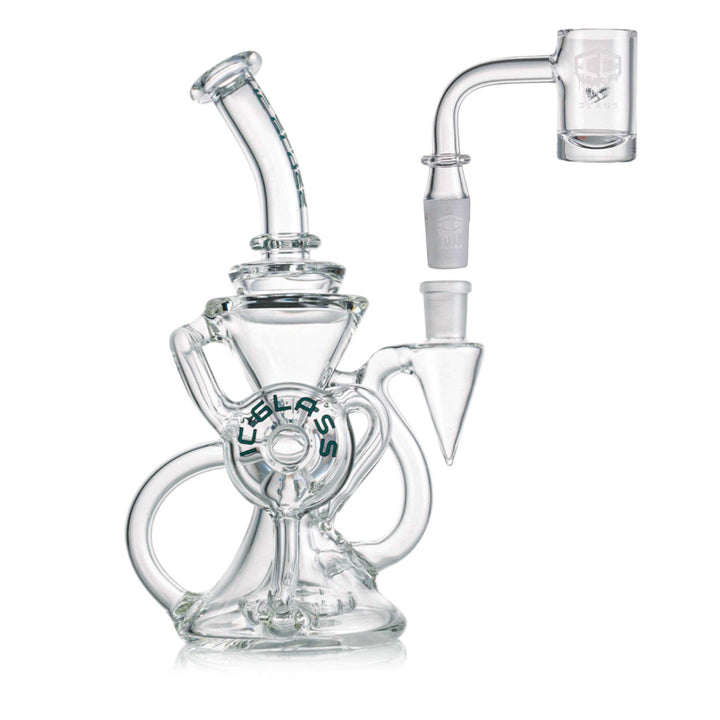 Borosilicate glass recycler rig by IC Glass