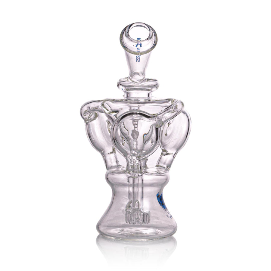 IC Glass Triple Disc Recycler Bong