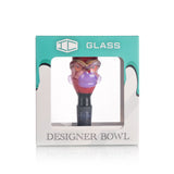 IC Glass Character Face Bowl Piece - Unique and Functional Cannabis Accessory