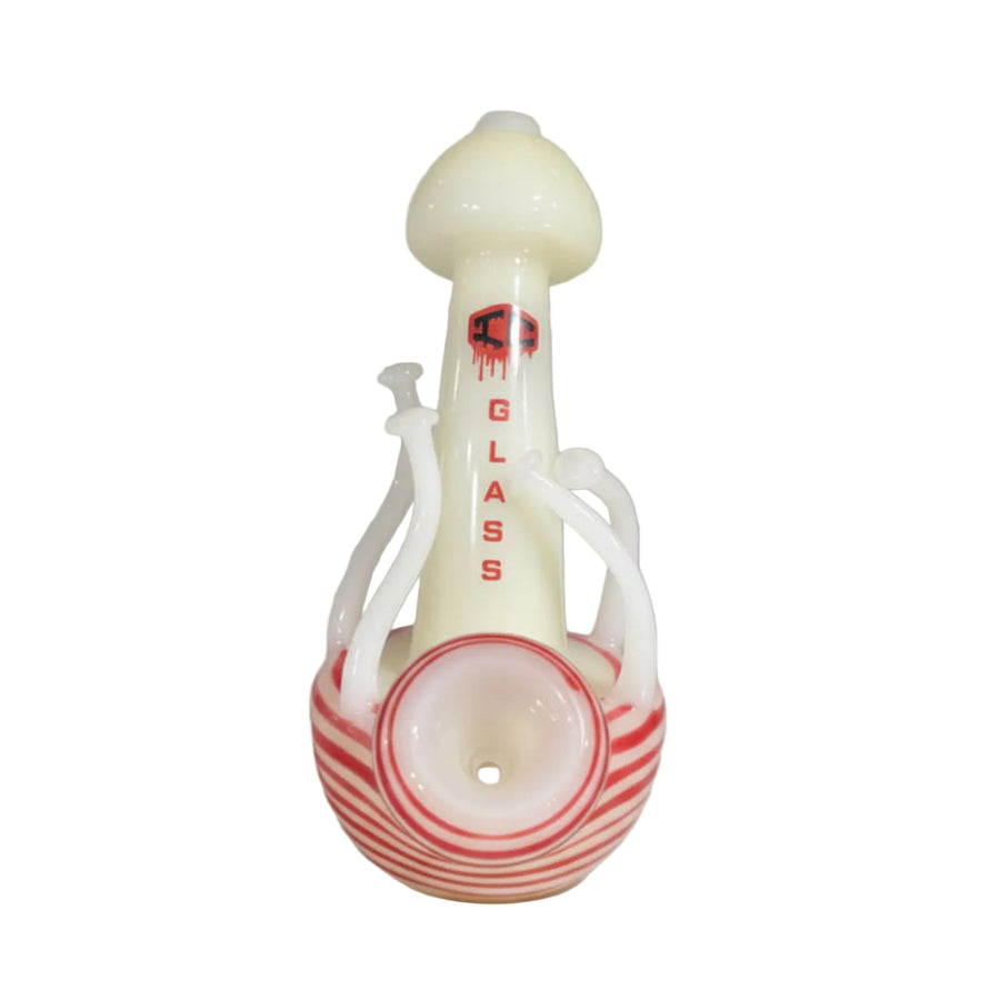 IC Mushroom Rig - 6 Inch Glass Dab Rig Bubbler with Mushroom Design