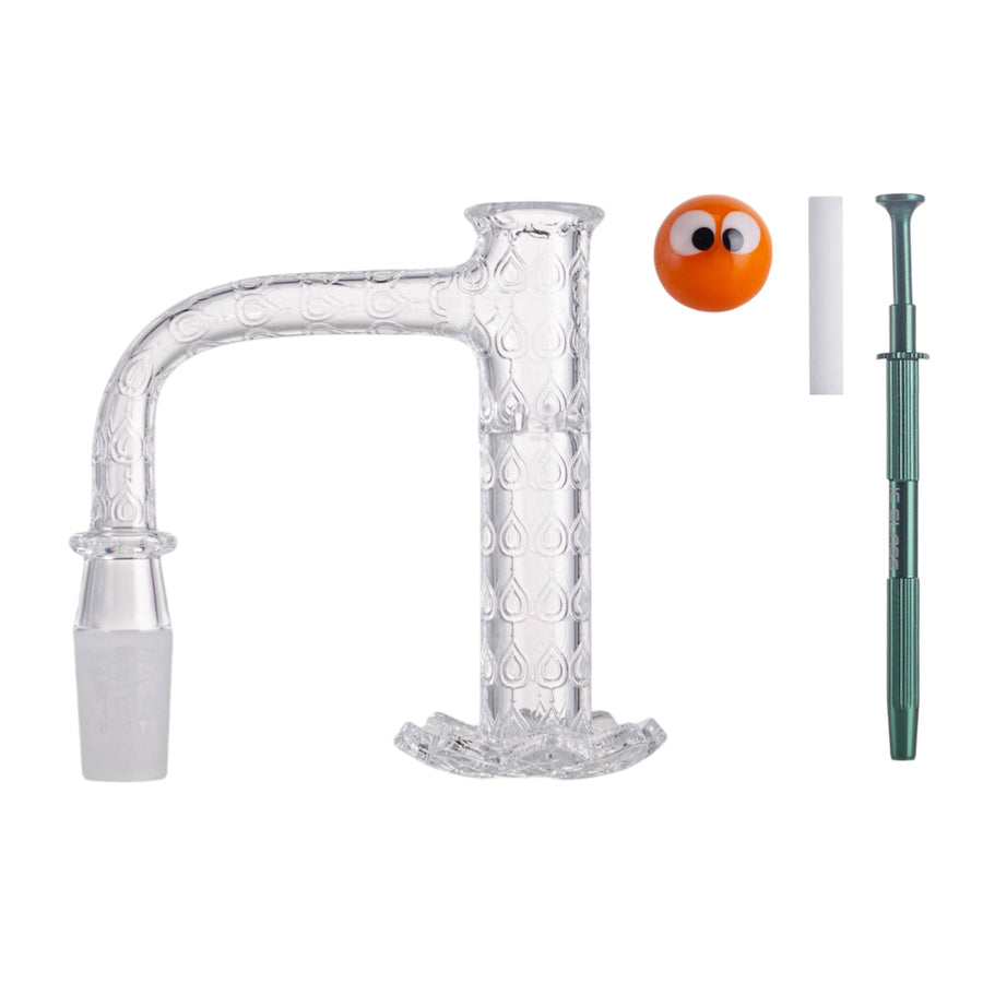 IC Quartz - Crystal 2nd generation 14MM 90D with  terp ball grabber