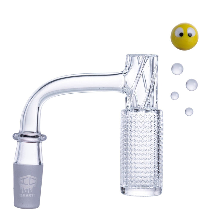 Onyx black IC QUARTZ ELITE banger for flavor-focused dabbing