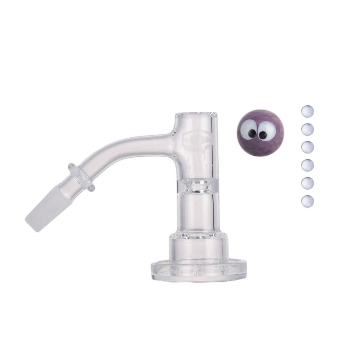 IC Quartz Haze 10mm male 45 degree banger bucket depth view