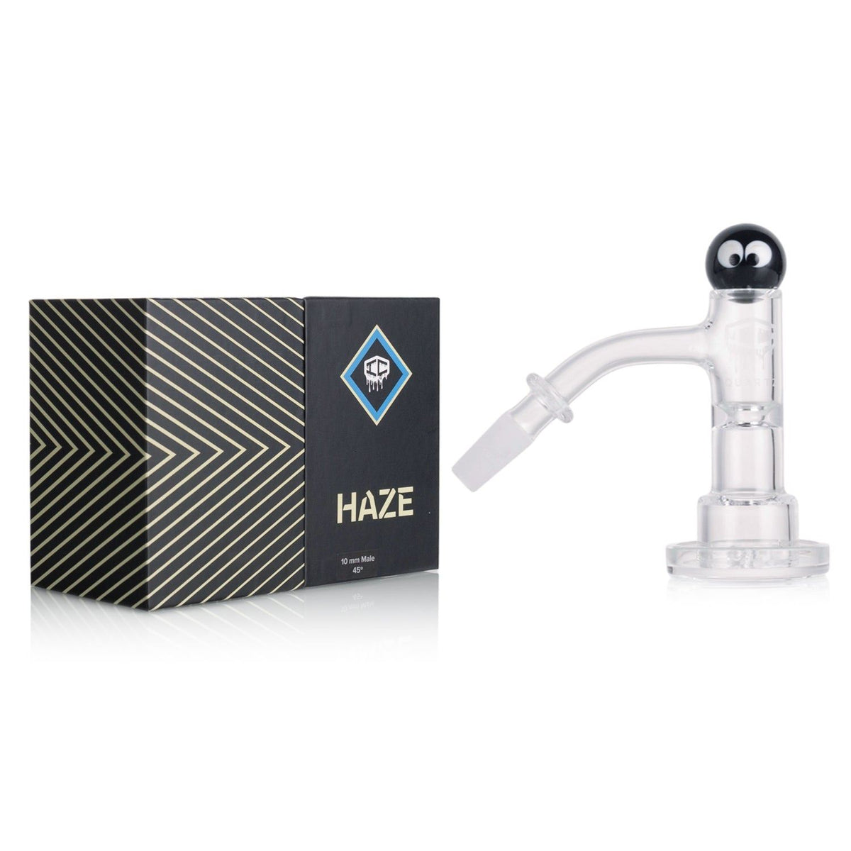 IC Quartz Haze clean design 10mm male 45 degree quartz banger