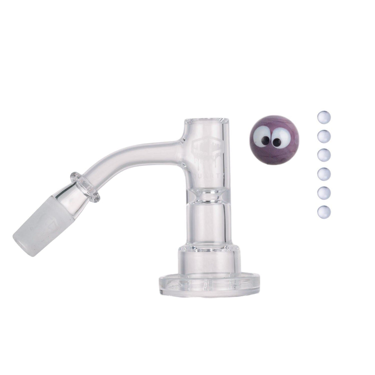 Close up of bucket on IC Quartz Haze quartz banger