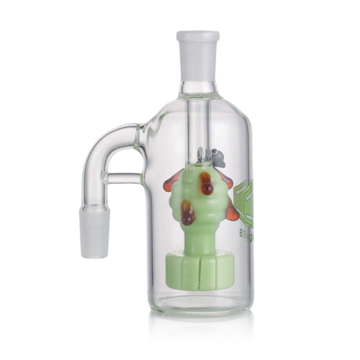 IC Glass - 14MM 90° Ash Catcher with Honey Drip & Honeybee Design