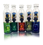 IC Glass - Fish Functional Hand Pipe | 6" | Available in 5 Colors (Blue, Amber, Teal, Green, Grey)