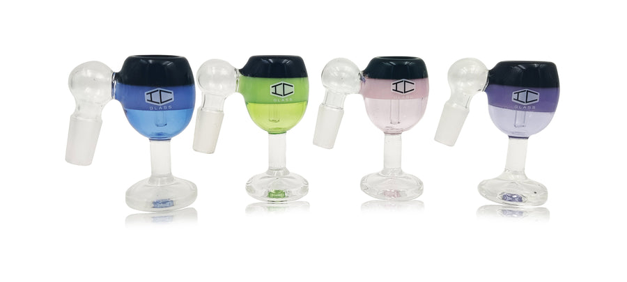 IC GLASS - 14MM 45 & 90 Degrees Bowl Pieces