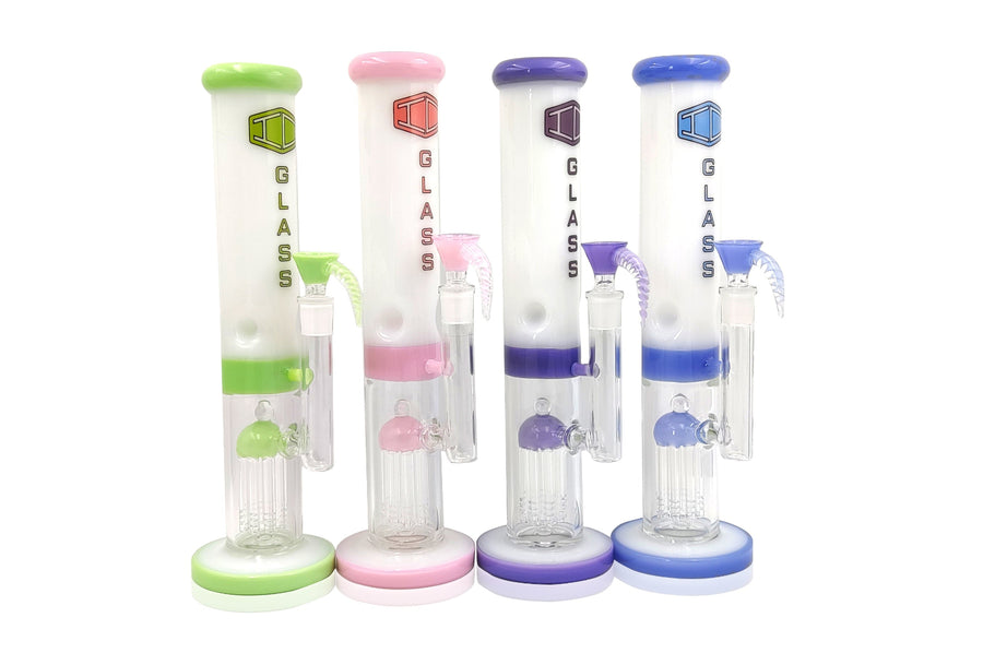 IC Glass 13 Inch Dual Tone Straight Shooter Bong